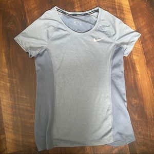 Blueish greyish nike shirt